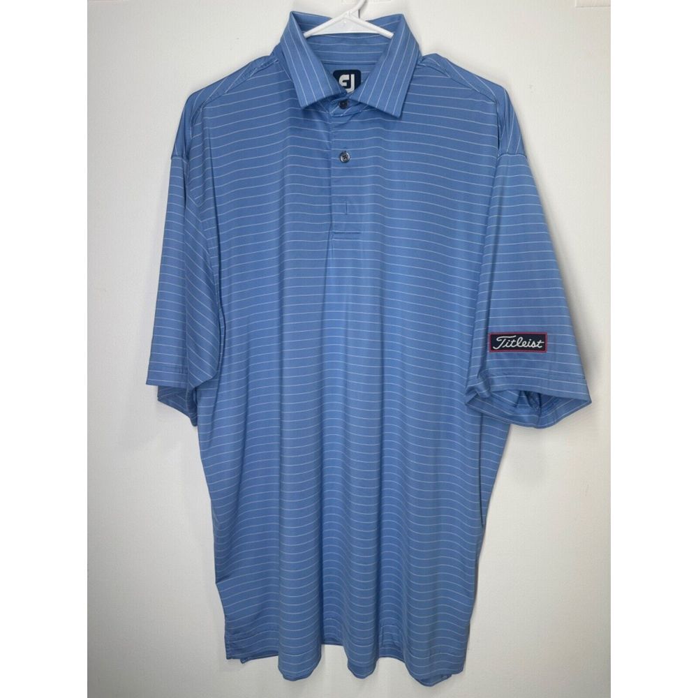 Footjoy Titleist Short‎ Sleeve Men's Polo Shirt Size Large - Flaw